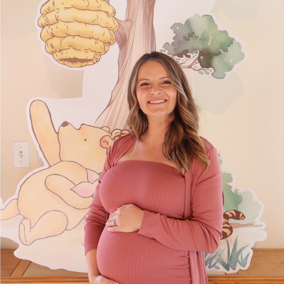 Pink Maternity Dress - Picture 2 of 3